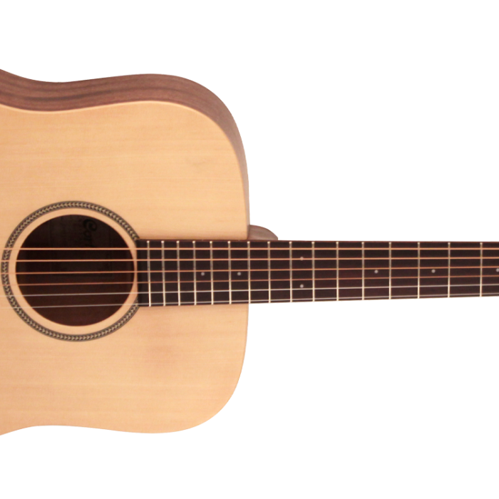 Cort EARTH BEVEL CUT OP Eğimli Kasa Akustik Gitar (Orta/Profesyonel Seviye) | Konforlu Kol Desteği (Bevel Cut), Masif Sitka Ladin Kapak ve Open Pore Doğal Bitiş